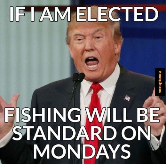 trump vs hillary on fishing