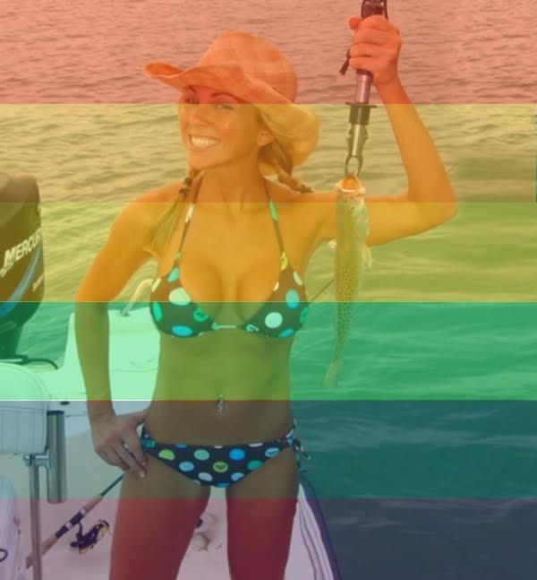 Girl Fishing Photoshop #1