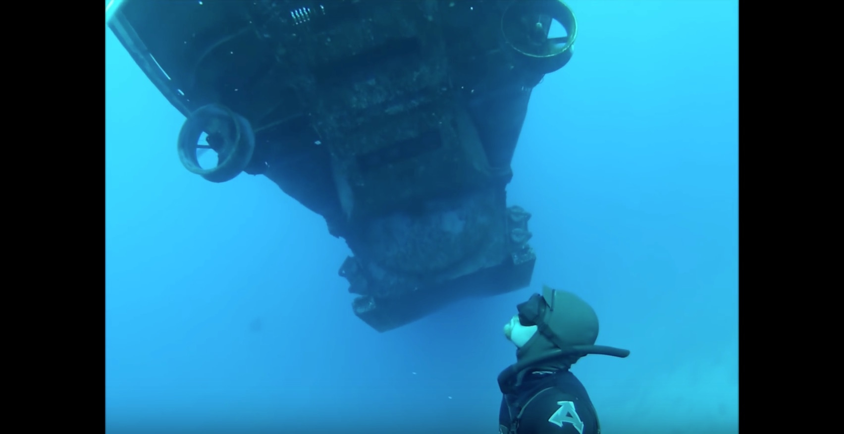 Watch This Diver Chase Down A Submarine Using Jet Boots!