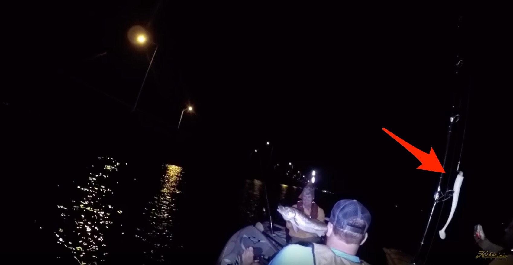 big redfish at night