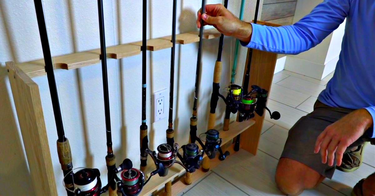 How To Make A Simple, Cheap & EXTREMELY STRONG Fishing Rod Rack