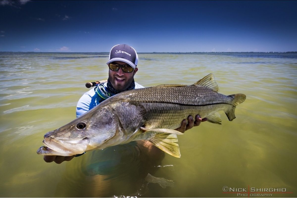 monster snook on flats