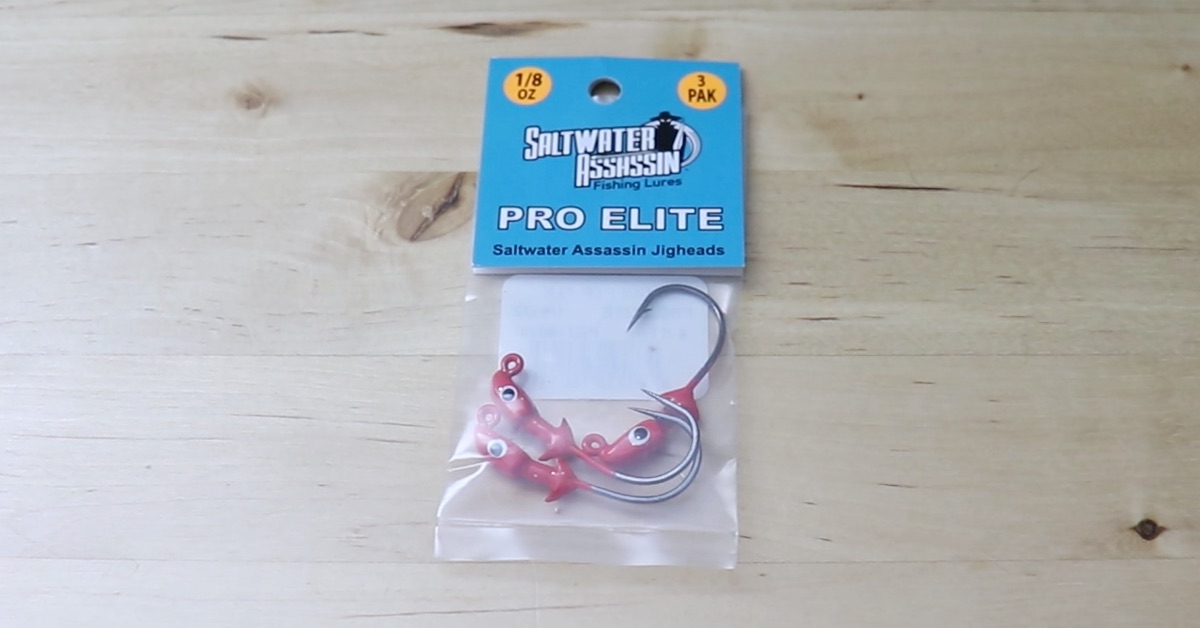 3 pack of the Saltwater Assassin Pro Elite Jighead