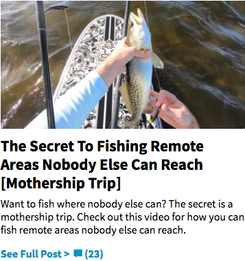 mothership trip fishing