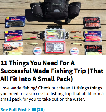 wade fishing essentials