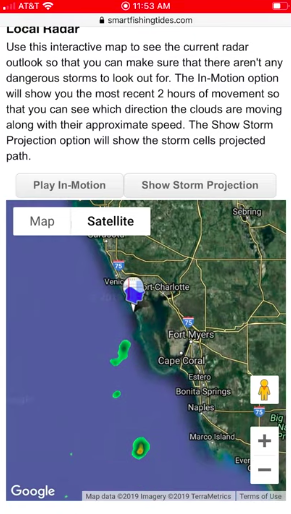 weather radar for fishing