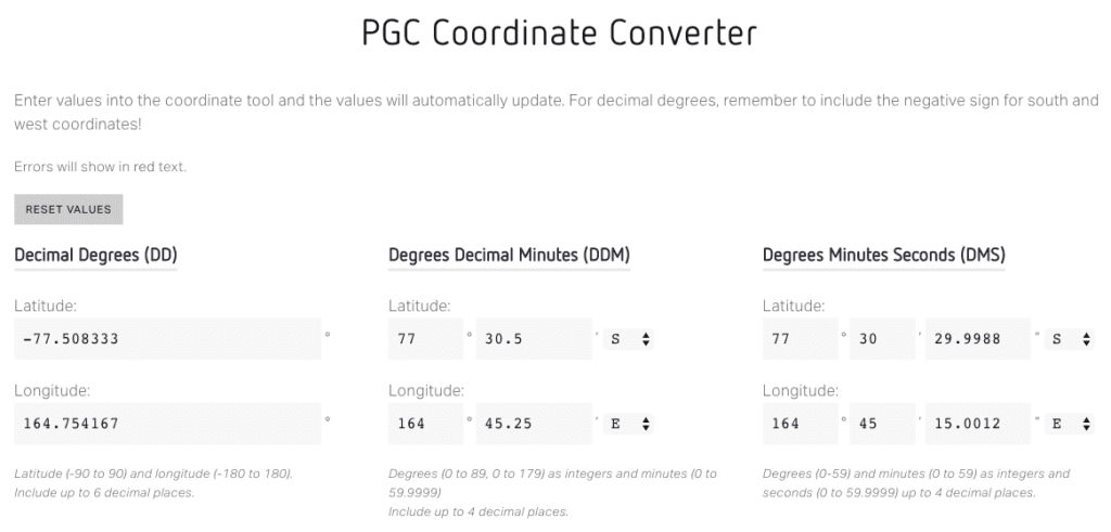 gps coordinates converter