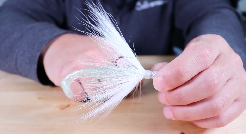 spro bucktail jig with trailer