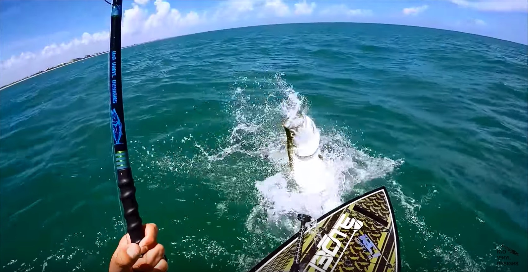how to catch beach tarpon from paddleboard