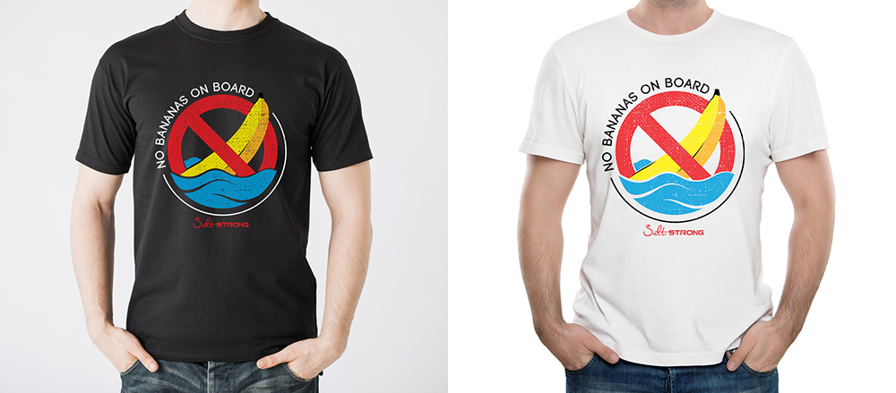 no bananas on board shirt