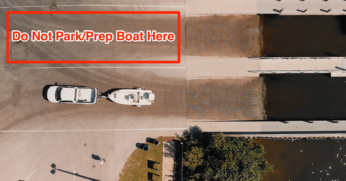 boat ramp no parking zone