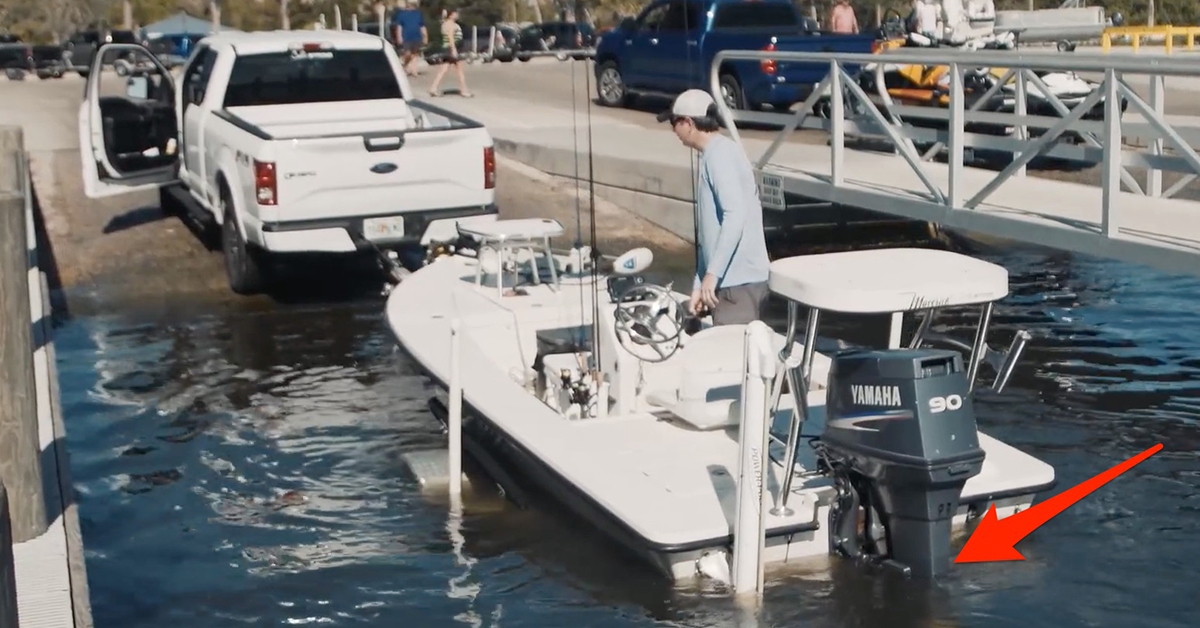 Loading boat onto the trailer