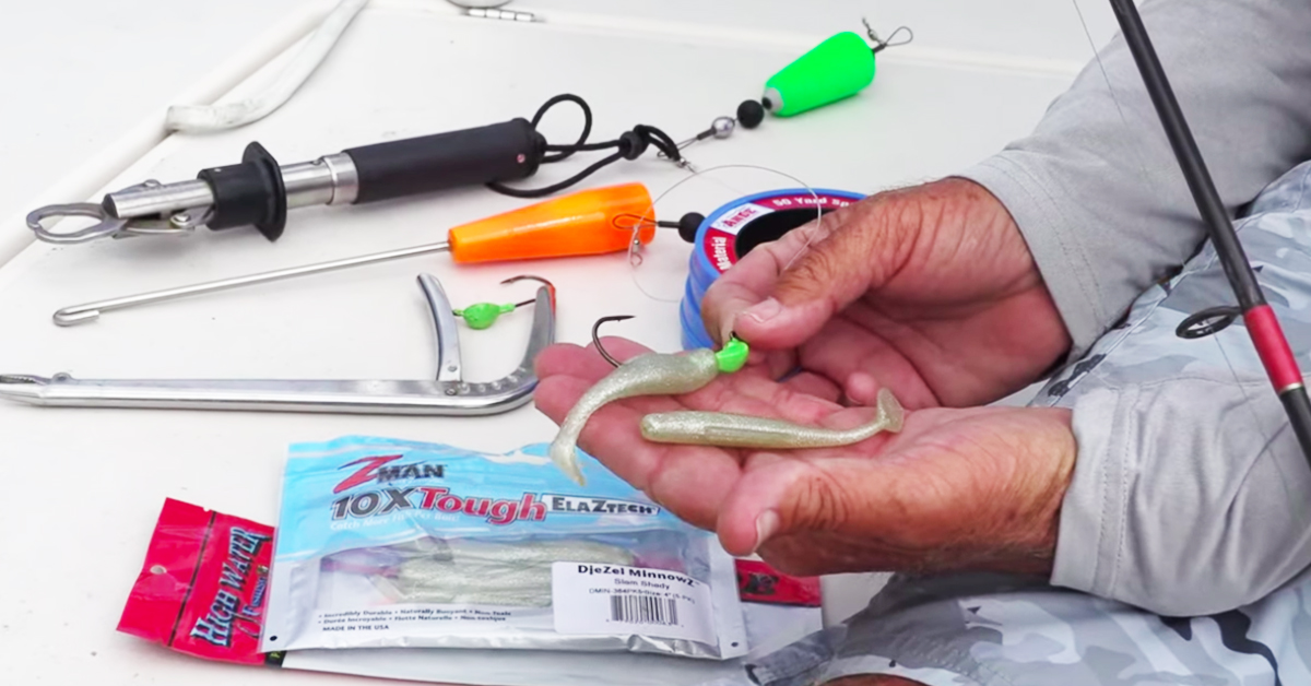 everything needed to catch bull redfish