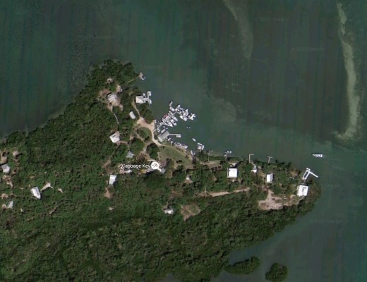 Which Is The Best Satellite Map - Cabbage Key Google 520x400 