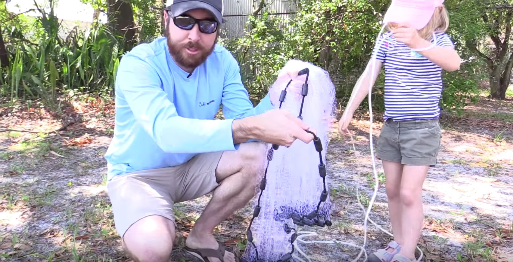 how to throw a 4 foot cast net