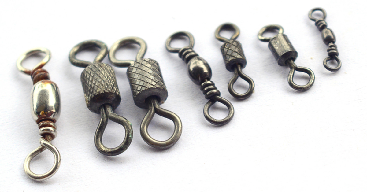 20 Pieces Fishing Swivels Fishing Line Swirl Connector Terminal Tackle 10# 