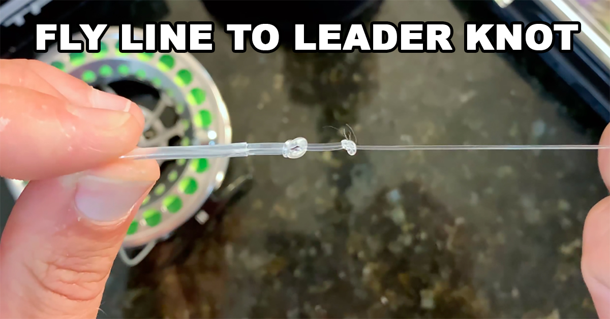 How To Connect Fly Fishing Leader To Fly Fishing Line (Handshake Knot)