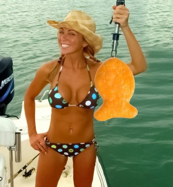 Girl Fishing Photoshop #1