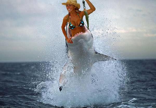 Girl Fishing Photoshop #1