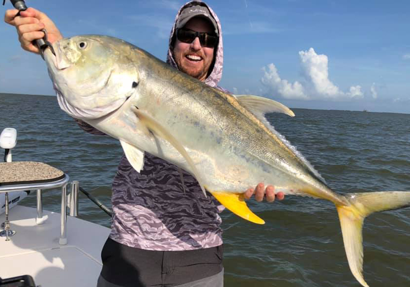 jack crevalle on a popping cork