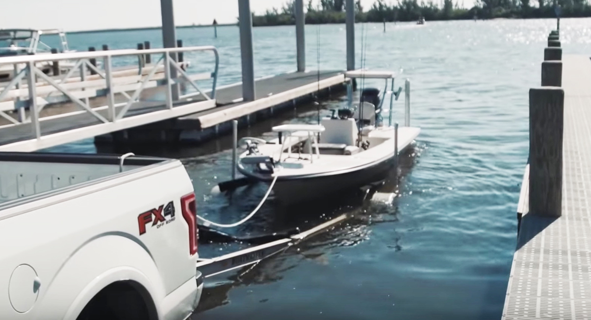 abrupt stop to launch your boat by yourself