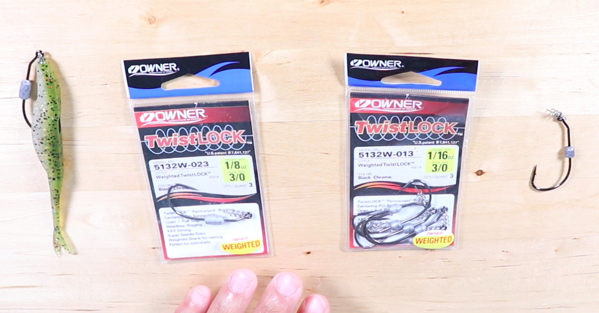 Owner TwistLock Swimbait Fishing Hook Review: 1/8 Oz vs. 1/16 Oz 