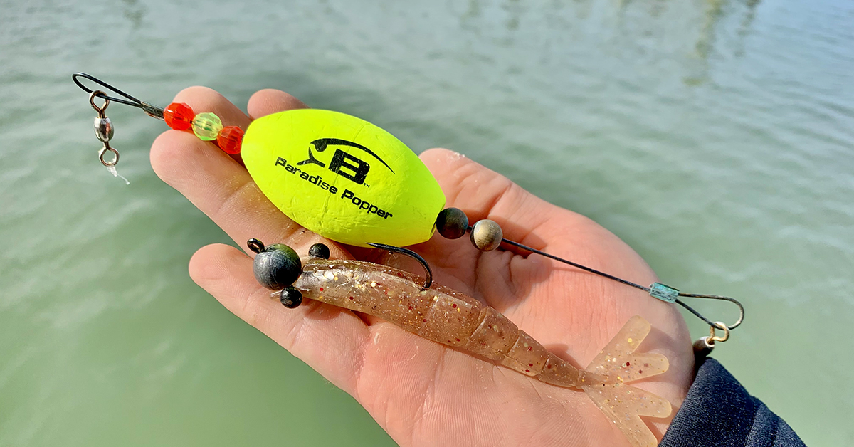 3 Tips To Catch Fish With The Power Prawn Rigged Under A Popping Cork