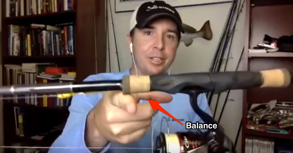 Balacing a saltwater fishing rod