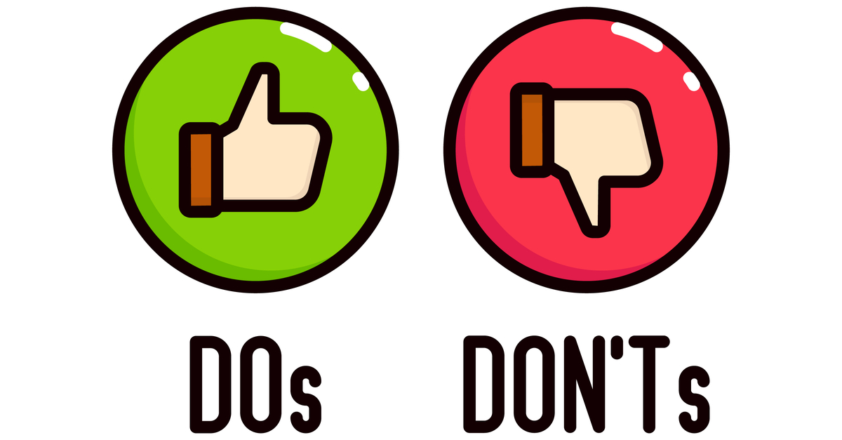 Do. Do's and don'TS. Did didn't. Картинки dos and donts. Картинка dos and don'TS.