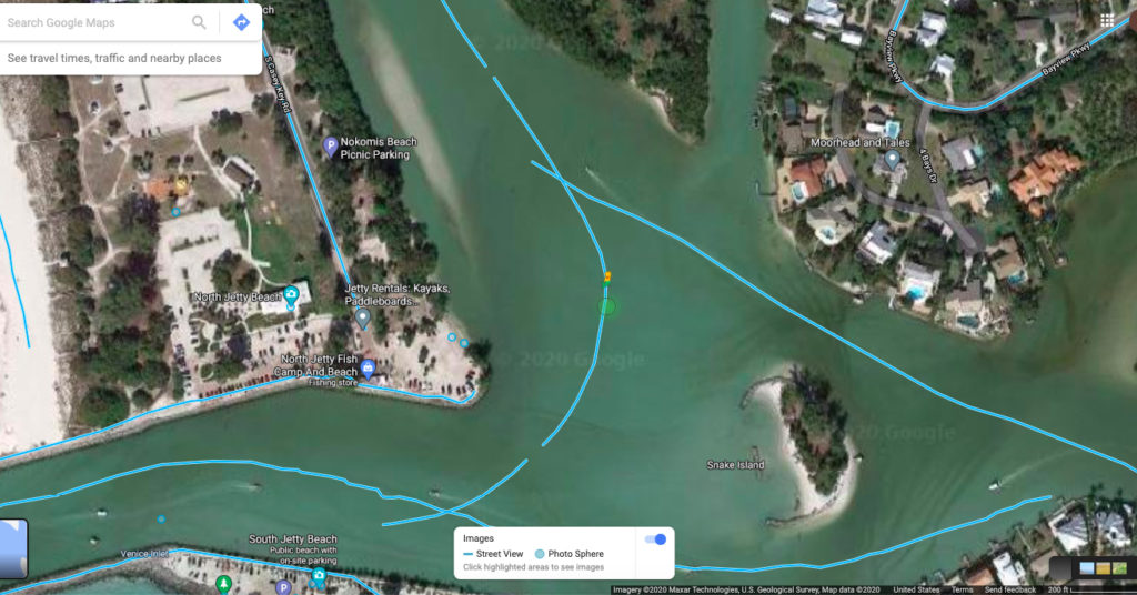 google maps waterway view